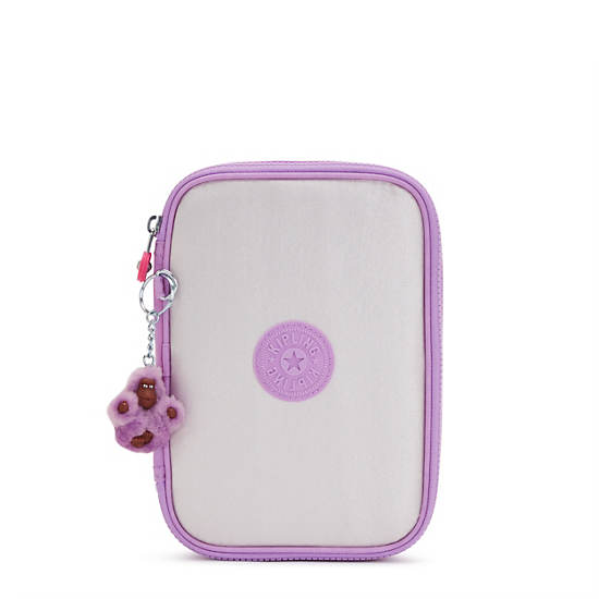 Plecaki Kipling 100 Pens Modne Case Fioletowe | PL 1339AH